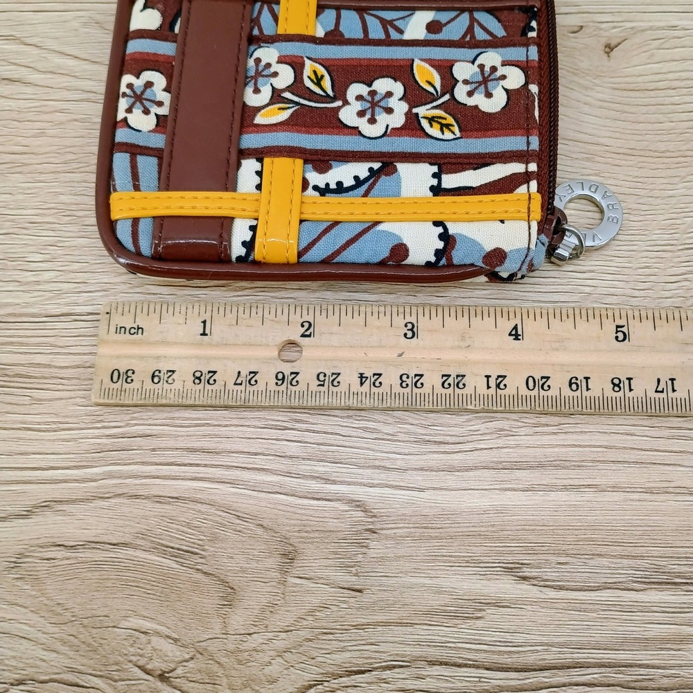 Vera Bradley Wristlet Bag Slate Blooms Bangle Handle Clutch Small Multicolor - Picture 9 of 14